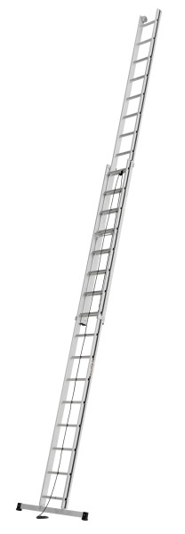 ALU-PRO Seilzugleiter zweiteilig, 2x16 Sprossen, Länge eingefahren 4,58 m / ausgefahren 7,66 m, 700513299