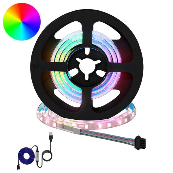 vidaXL LED Streifen 12-teilig Schwarz und Transparent 550 mm, 3429099
