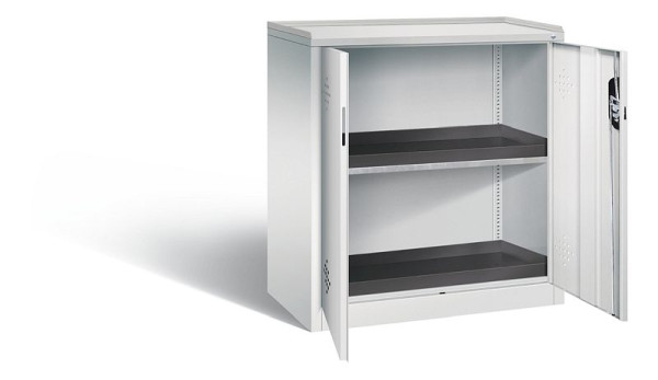 C+P Umweltschrank Acurado, H1000xB930xT500mm, Farbe: Lichtgrau, Muldengriff, 8821-316 S10079