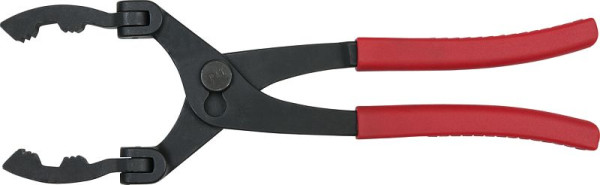 KS Tools Universal Kraftstofffilter-Zange mit abwinkelbaren Backen, 150.3129