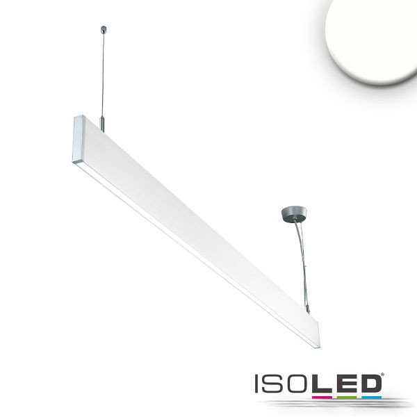 ISOLED LED Hängeleuchte Linear Up+Down 600, 25W, prismatisch, linear- u. 90° verbindbar, weiß, neutralweiß, 114003
