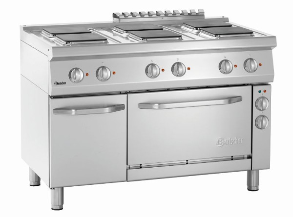 Bartscher Elektroherd 700, B1200, 6 Platten, Elektrobackofen, 286347