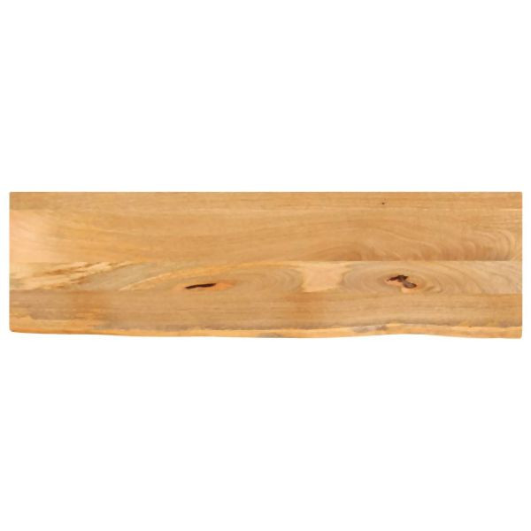 vidaXL Tischplatte mit Baumkante 100x30x2,5 cm Massivholz Mango, 370432