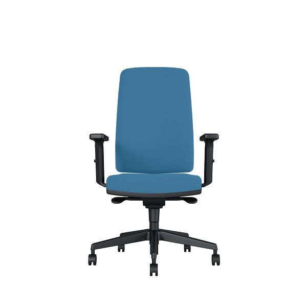 Bisley Bürodrehstuhl Stone, Tiefenverstellbarer Sitz, Mit Armlehnen, Kunststofffußkreuz, MR6332 indigo, STONETKLMR6332