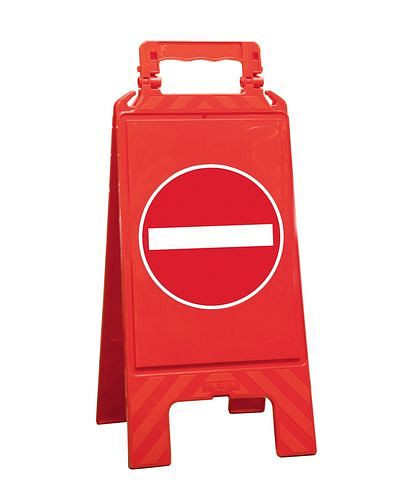 Moravia Warnaufsteller rot, Kunststoff, zur Kennzeichnung von Verbotszonen, Einfahrt verboten, 252147