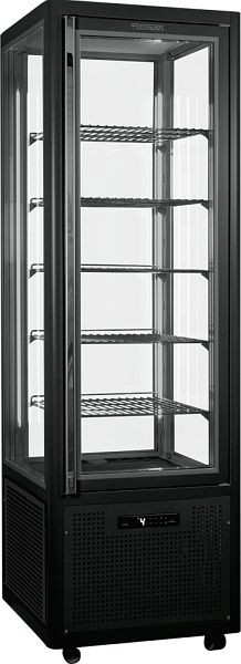 KBS Panoramavitrine Snelle 360 Q LED (anthrazit) 5 Glasablagen, 23511376