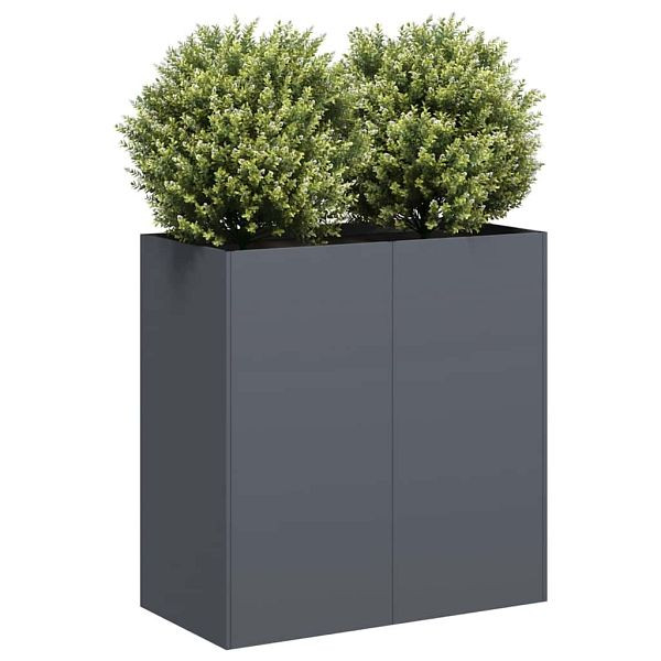 vidaXL Pflanzkübel Anthrazit 80x40x80 cm Kaltgewalzter Stahl, 860712