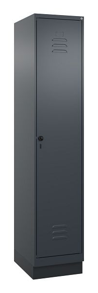 C+P Umkleidespind Classic PLUS, Sockel, 1950x400x500mm, 7016/7016, Drehriegel, 080020-12 S10012
