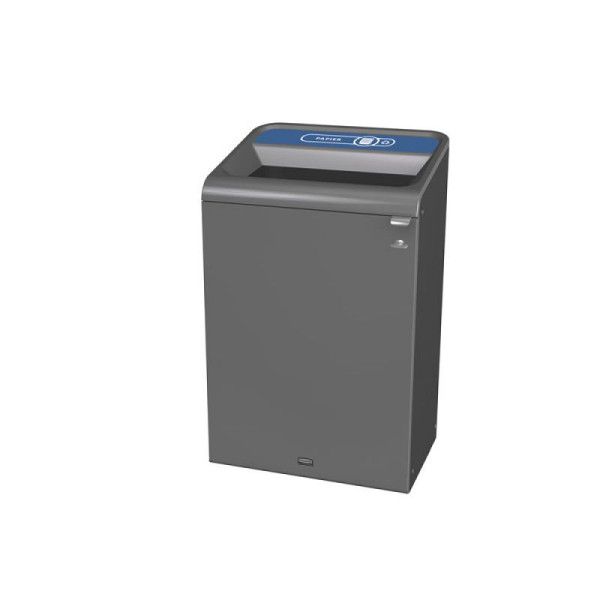 STEIN HGS Configure Recycling-Station Papier, 125 Liter, FR, anthrazit, blau, 83847.0013