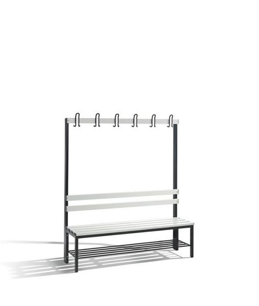 C+P Garderobenbank 1-seitig, H1650xB1500xT400 mm, Grau, 8051-110 S10138