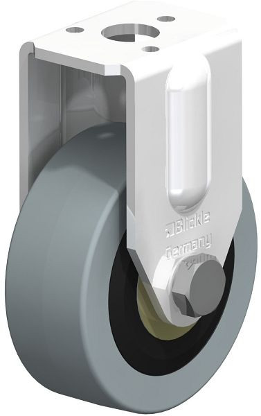 Blickle BRA-VPA 50K Apparate-Bockrolle mit Rückenloch, Vollgummi, Grau, 280180