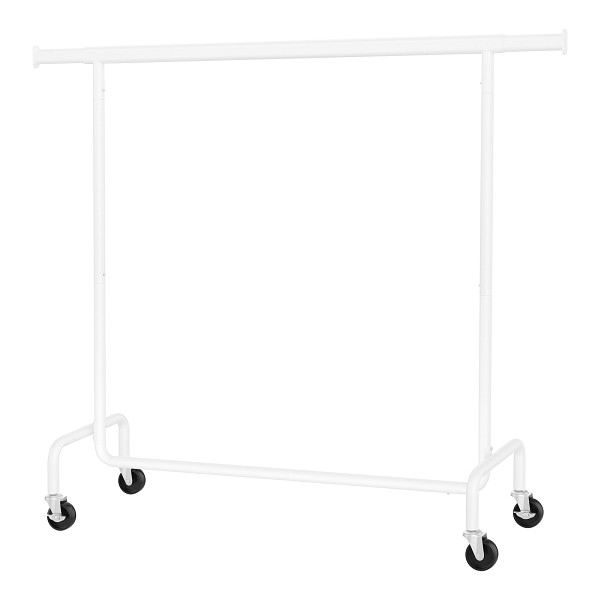 SONGMICS Kleiderregal, Weiß, (110-150)x45x162,9 cm, HSR011W01