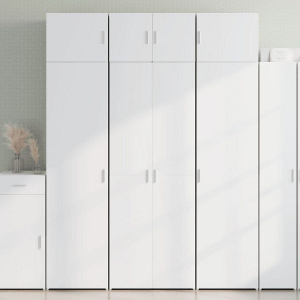 vidaXL Hochschrank Weiß 70x42,5x225 cm Holzwerkstoff, 3281322