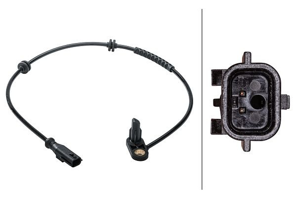 HELLA Sensor, Raddrehzahl, 2-polig, Hinterachse, Kabel: 610mm, 6PU 012 679-171