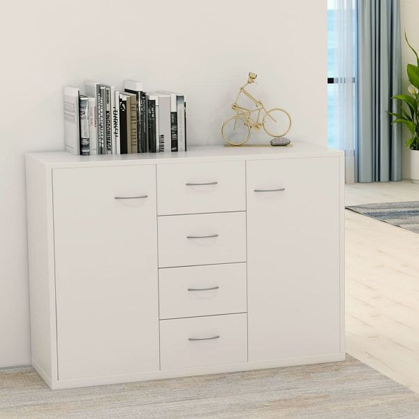 vidaXL Sideboard Weiß 88x30x65 cm Holzwerkstoff, 800684
