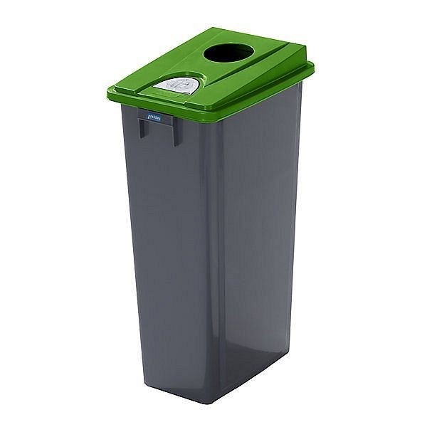 Probbax Wertstoffsammler 80 l Einwurf rund, Wertstoffpiktogramme, 727658+727631