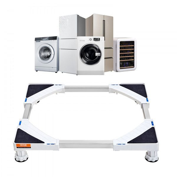 VEVOR Mini-Kühlschrankständer 414x414x96,5 mm, verstellbarer Wäschesockel mit 4 stabilen Füßen für Waschmaschine/Trockner, XYJDZKSSZJ25TIQ1EV0