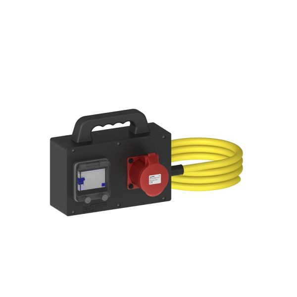 ELSPRO Vollgummi-Sicherheitsverteiler HILDEN, Stecker: 3 m CEE 400 V 32 A, Ausgang: 1 CEE 400 V 32 A, 1313320