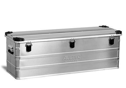 DENIOS Aluminiumbox Industry, mit Stapelecken, 153 Liter Volumen, 144768