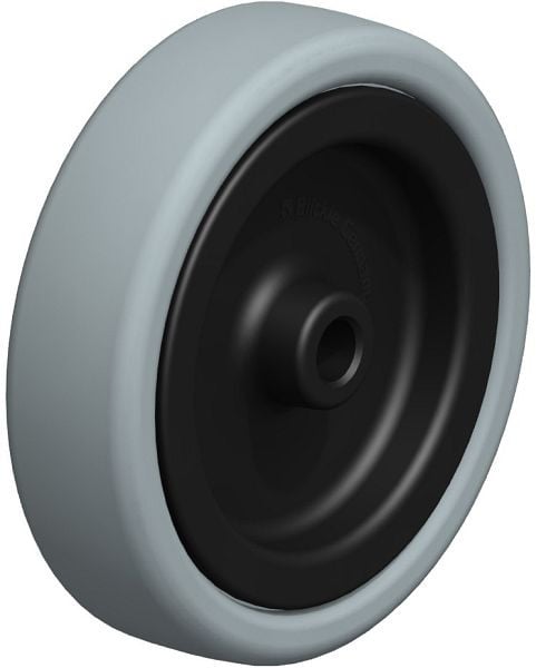 Blickle VPA 126/12G Rad aus Vollgummi, Grau, 105114