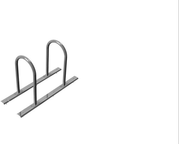 Schake Fahrradständer als Reihenanlage Anlehnbügel als Rundbügel Ø 48 mm, 2 Einstellplätze, 426_20
