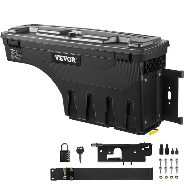 VEVOR LKW Staubox Staukasten Anhänger Deichsel 25L Kapazität Werkzeugkasten 34kg, kompatibel mit Dodge Ram 1500 2019-2021 R, KCLJGDODGERAMO9XUV0