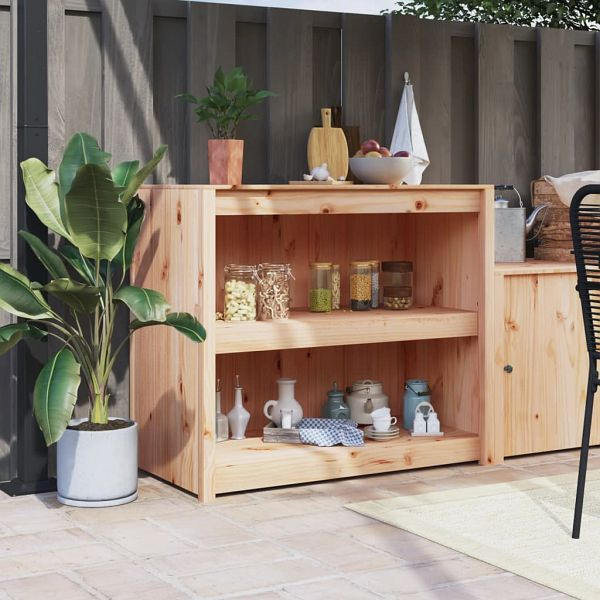 vidaXL Outdoor-Küchenschrank 106x55x92 cm Massivholz Kiefer, 832345