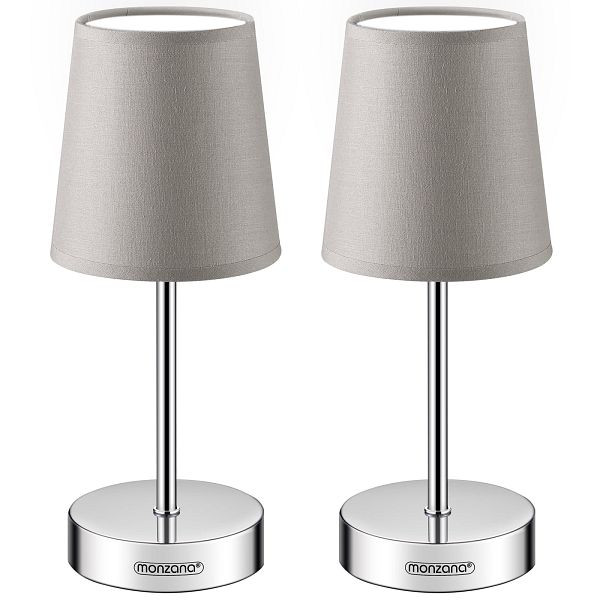 monzana Tischlampe Lumière 2er-Set Taupe 32x13x13cm, 995530