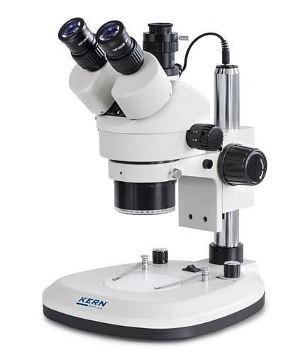 Kern Optics Stereo-Zoom Mikroskop OZL 466, Tubus Trinocular, Sehfeld Ø 20.0 mm, Säulenständer, 283701