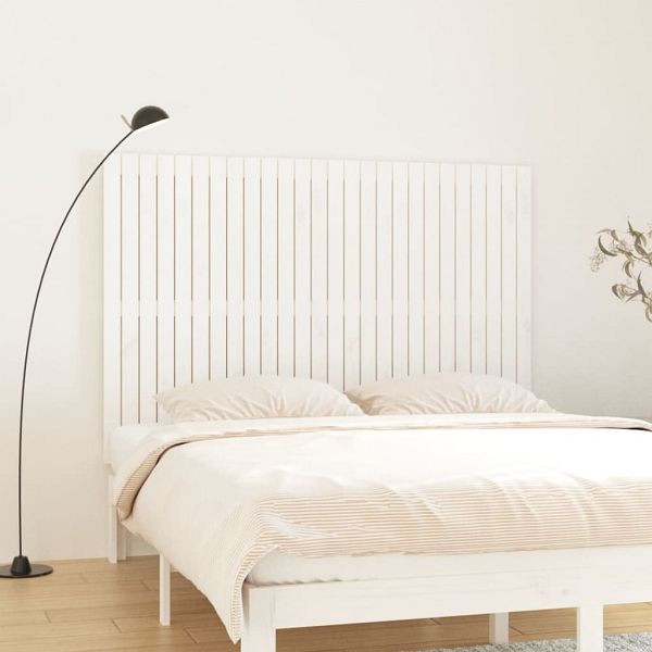 vidaXL Wand-Kopfteil Weiß 166x3x110 cm Massivholz Kiefer, 824959