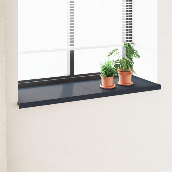 vidaXL Fensterbank Anthrazit mit Holzmaserung 160 x 50 x 4,5 cm PVC, 42046991