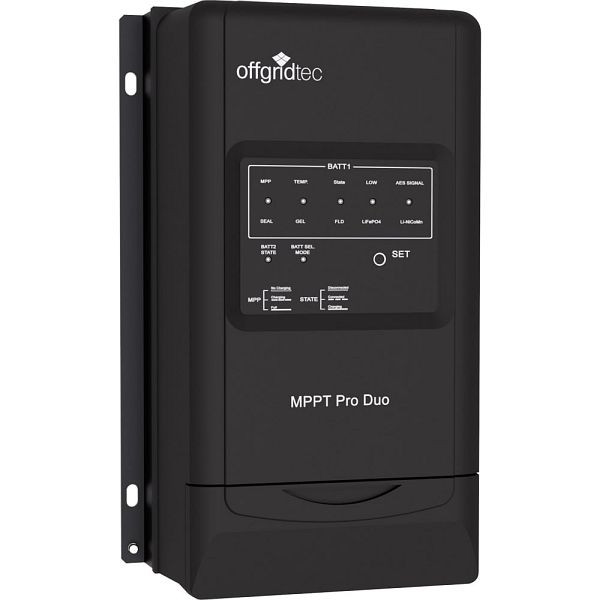 Offgridtec MPPT Pro Duo Laderegler 30A 12V 24V für zwei Batteriekreisläufe, 1-01-011200