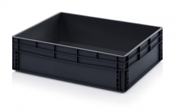 Auer ESD-Eurobehälter, LxBxH: 80 x 60 x 22 cm, ESD EG 86/22 HG
