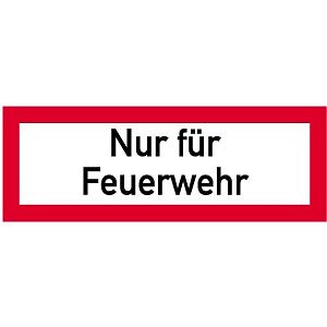 Moedel Nur für Feuerwehr, Alu, 594x210 mm, 57695