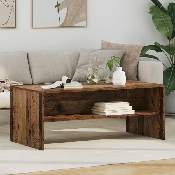 vidaXL Couchtisch Altholz 100 x 50 x 40 cm Holzwerkstoff, 8000290