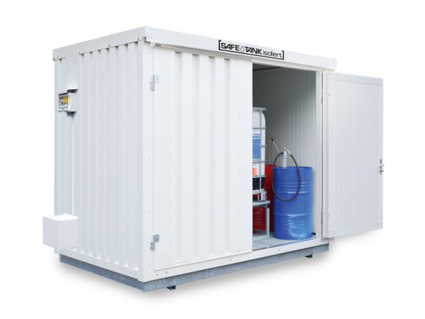 SÄBU SAFE Tank STI 1000 KTC ALG, isolier (Außenaufstellung), komplett montiert, Kunststoffbeschichtet RAL 9002, 3.350 x 2.170 x 2.560 mm, F8853970301-F911