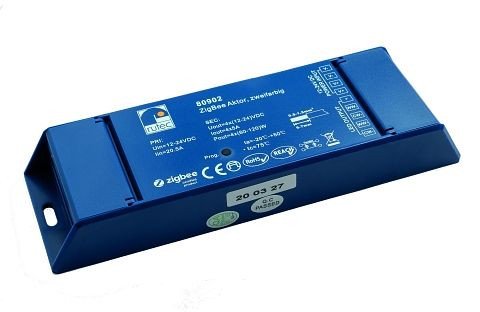 rutec Zigbee Aktor 240W/12V 480W/24V zweifarbig für VARDAflex 2x2 Kanal, 80902