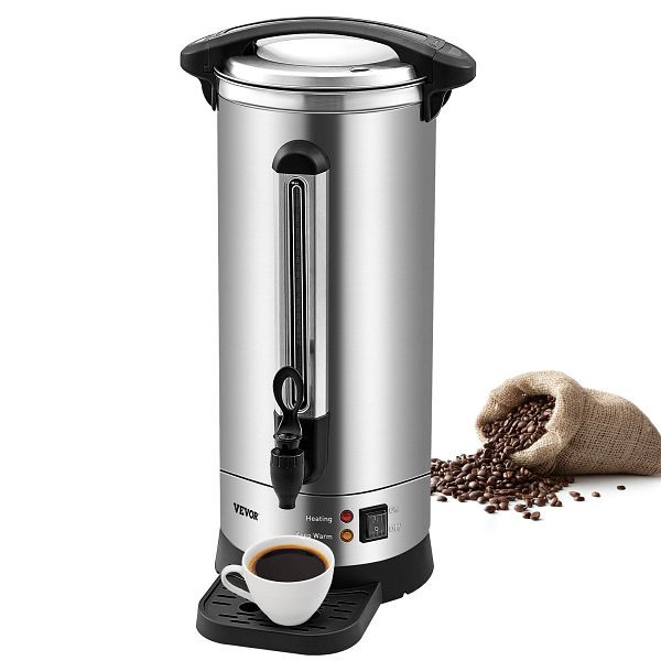 VEVOR Kommerzielle Heißgetränkespender Kaffee Heißwasserspender 110 Tassen, BSYK110SUS304EMWKV2