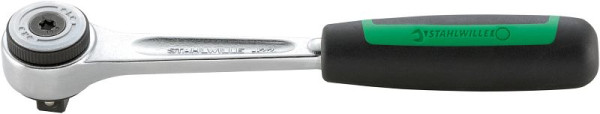 STAHLWILLE 10 mm (3/8") Feinzahnknarre Nr.422 Schlüsselweite 6 ° Länge 194 mm, 12231011