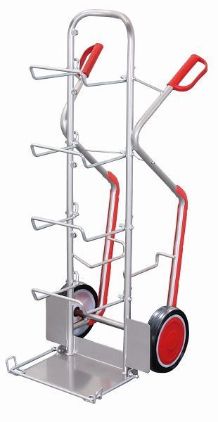 VARIOfit Aluminiumkarre für Wasserflaschen, Vollgummibereifung, ap-710.061