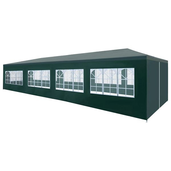 vidaXL Partyzelt 3x12 m Grün, 45107
