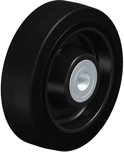 Blickle POEV 160/20K Rad aus Elastik-Vollgummi, Schwarz, 42937