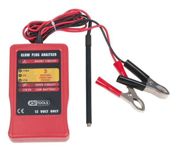 KS Tools Glühkerzen-Prüfgerät, Verpackung: Kunststoffkoffer, extra robust, 550.1401, 4042146606018