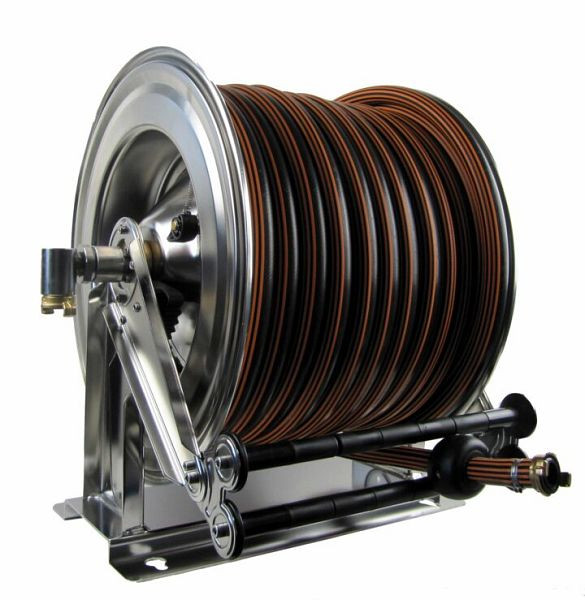Ebinger Schlauchaufroller OSM 710, Max. 15bar/90°C, 30m - 1" Gummischlauch ET, Gehäuse: Edelstahl, 1.714.136