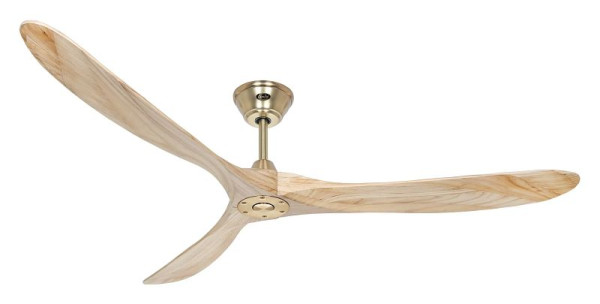 CasaFan Deckenventilator Eco Genuino 180 Messing gebürstet-Massivholz natur, 318022