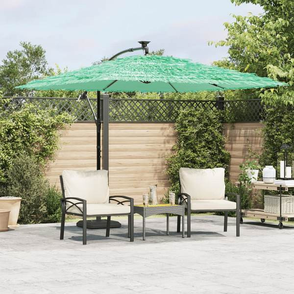 vidaXL Sonnenschirm mit Stahlmast Grün 269x269x235 cm, 4005080