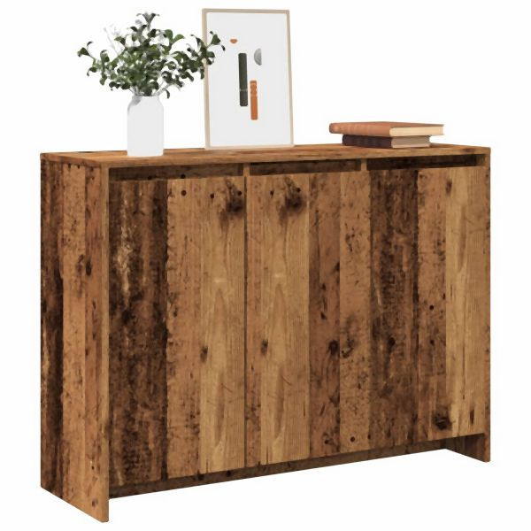 vidaXL Sideboard Altholz-Optik 102x33x75 cm Holzwerkstoff, 856780