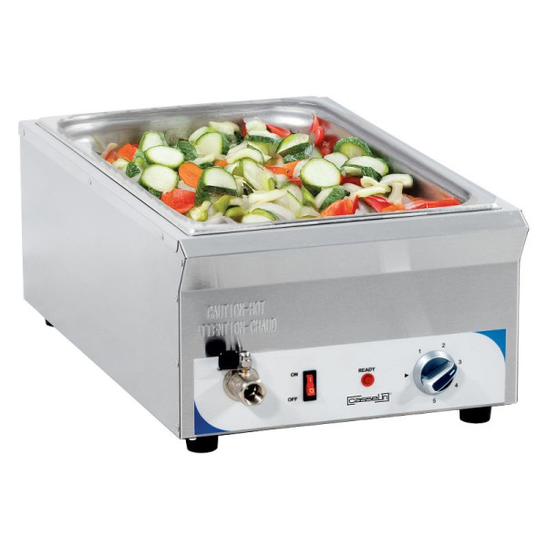 Casselin Bain-Marie mit ablasshahn GN1/1 - 100 mm, CBMV100