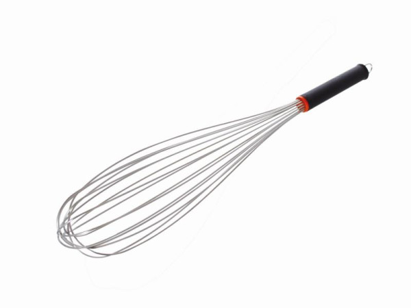 Schneider Rührbesen 16 Drähte Edelstahl, 500 mm, Griff Nylon Polyethylen schwarz mit Aufhänger, 170075