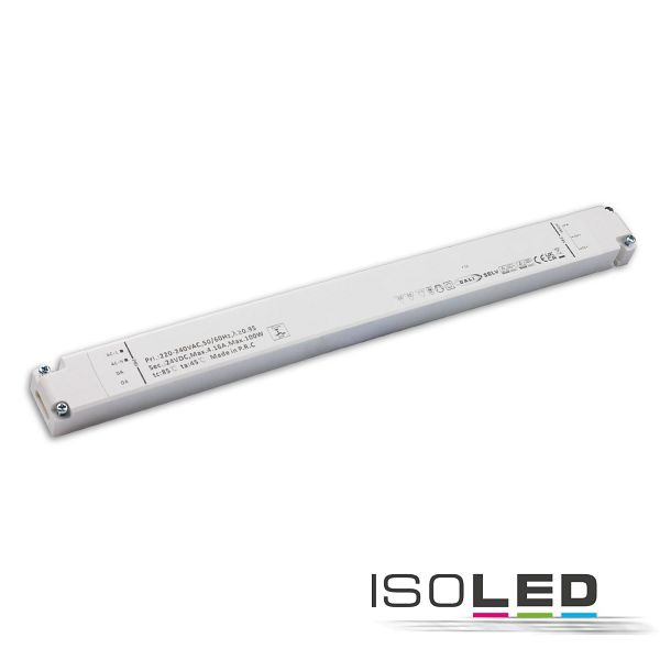 ISOLED LED CCT PWM-Trafo 24V/DC, 0-100W, 2 Kanal, ultraslim, Push/DALI-2 DT8 dimmbar, SELV, 116208